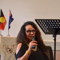 Linda addressing the audience Sunday Seminar with Linda Burney - Feb 2017 Australia 